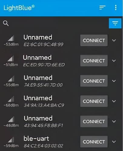 低功耗藍(lán)牙開發(fā) 調(diào)試APP(nRF Connect、BLE調(diào)試助手、LightBlue) 云里物里