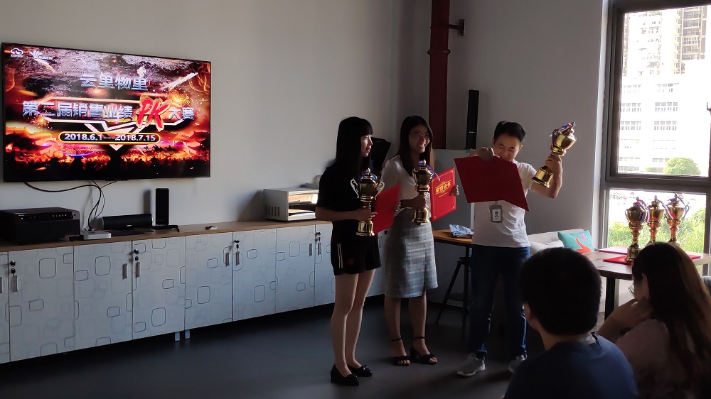 云里物里2018年第二屆銷售業績PK大賽總結暨頒獎典禮順利舉行